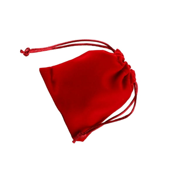 Billuyoard Bolsa con cordón Almacenamiento Arpillera Empaquetado Regalo Corsé Bolsas Saco Joyas Paquete Organizar Dulces Cosméticos Monedas Almacenamiento y organización del hogar Gran rojo Billuyoard HA075283-05