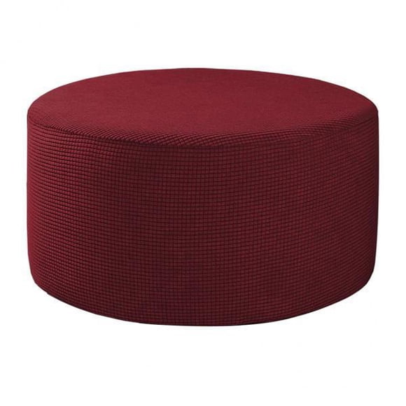 2xRound Otomano Funda para Reposapiés Sunnimix Rojo Vino