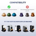 thumbnail image 2 of NOBRAND-Reusable Pods Kit for Nespresso Vertuo, Refillable Coffee Pods with 100pcs Aluminum Covers Foil Seals Lids for VertuoLine Capsules, Compatible for VertuoPlus Espresso Machine (Pods not includ, 2 of 4