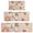 Pioneer Flower Floral-2, variant on Pioneer Flower Floral Print Pattern Kitchen Rugs Sets Of 3,Kitchen Runner Rugs Non Skid Washable,Decorative Kitchen Floor Mats for Kitchen,Sink,Laundry,17"x30" 17"x47" 17"x59"