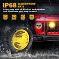 thumbnail image 4 of Luces Antiniebla Auxbeam LED Ámbar de 4 Pulgadas 72W para Jeep 2 Piezas, 4 of 7
