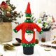 thumbnail image 4 of Injueey Navidad suéter botella de vino cubierta bordado botella de champán suéter sombrero conjunto decoraciones de fiesta Herramientas y accesorios para hornear 1 24*12cm Injueey  JJ25920-01B, 4 of 6