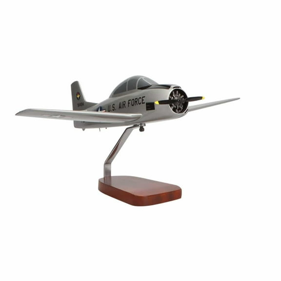 North American T-28A Trojan U.S. Air Force Large Mahogany Model