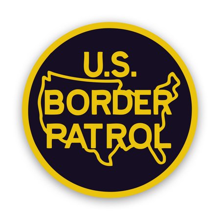 US Border Patrol Sticker Decal - Self Adhesive Vinyl - Weatherproof - Made in USA - immigration homeland security federal law enforcement protection