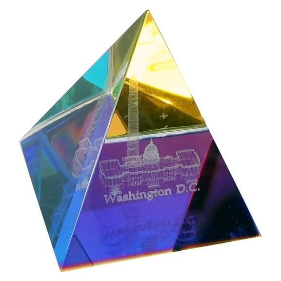 Washington DC Glass 3-D Crystal Souvenir