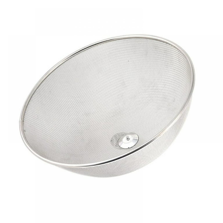 1pc Small Size Stainless Steel Round Food Cover Plate Cover To Keep Out  Dust And Insects