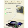 thumbnail image 3 of Cargador USB C Cargador rápido Aioneus de 40 W y 4 puertos, amarillo, 3 of 6