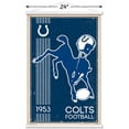 thumbnail image 3 of NFL Indianapolis Colts - Retro Logo 14 Wall Poster with Magnetic Frame, 22.375" x 34", 3 of 6