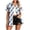 White, variant on Plus Size Summer Shirts for Women Short Sleeve Button Down Collared Fashion Printed Casual Loose Beach Vacation Tops (XL, White)