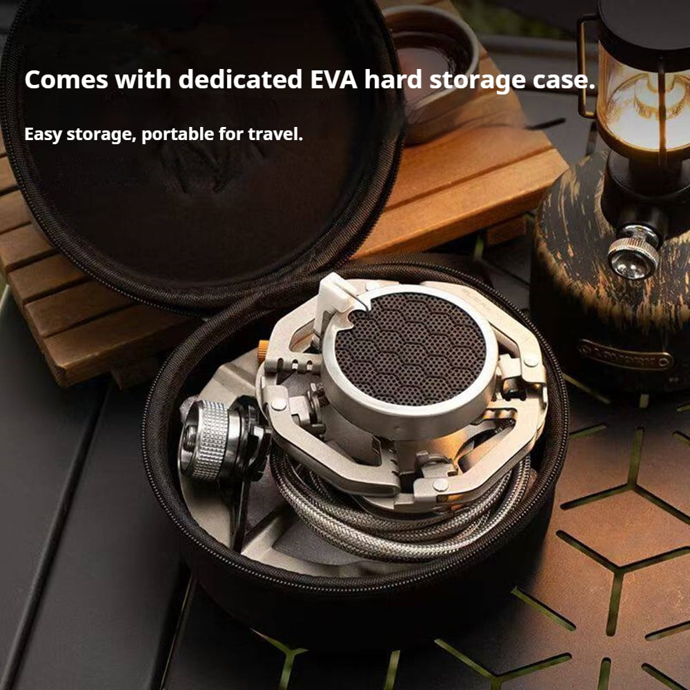 Miren 3800W Propane Camping Stove, Foldable Infrared Gas Burner with Adjustable Flame Control, Windproof Portable Outdoor Stove for Camping, Hiking & Backpacking