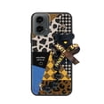 thumbnail image 6 of JNG-Phone Case For MOTO G 5G 2024, Cartoon Waterproof soft case Simplicity protective case Bear bracelet Dirt-resistant Anti-knock silicone cute Black pearl pendant Skin-friendly feel, 6 of 9