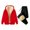 Red, variant on felwors Women's Sherpa Lined Tracksuit Set Zip-Up Hoodie Jacket & Fleece Jogger Pants for Winter Casual & Loungewear Wine, M
