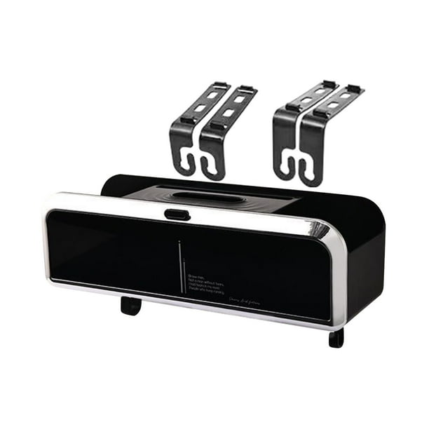 Generic Caja de Almacenamiento para Respaldo de Asiento Organizador de Respaldo de Asiento Almacenamiento y Orden Colgante Soporte para teléfono negro plateado