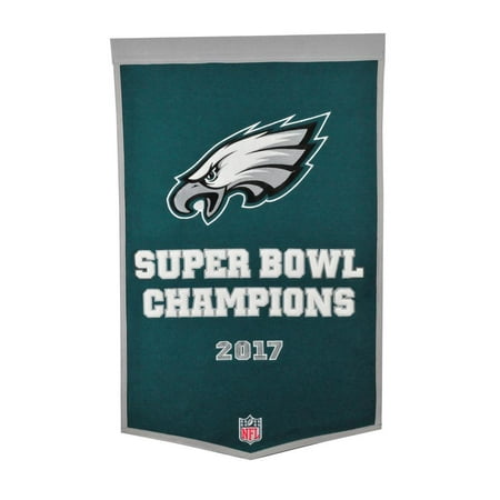 Super Bowl Dynasty Banner - Philadelphia Eagles NFL 2017 Super Bowl Champions LII (52) Wool 24x36 Banner