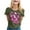 #358-Army Green, variant on Cutuoiiu Women's Casual and Fashionable Breast Cancer Awareness Printed Cozy T-shirts Gifts