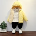 thumbnail image 3 of Gyratedream Girls Boys' Winter Fleece Jackets With Hooded Toddler Cotton Dress Warm Lined Coat Outer Clothing, 3 of 8