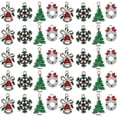 thumbnail image 1 of 28 colgantes navideños para collares y pulseras (árbol de Navidad, copo de nieve, campana, guirnalda), 1 of 8
