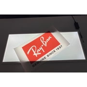 LED Light Box with Snap Frame in White – Size: 35.5 x 19.7 inches – Commercial Grade
