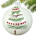 thumbnail image 2 of Christmas Tree Blown Glass Ornament - European Mouth-Blown Glass Ball, 2 of 4