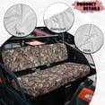 thumbnail image 6 of FKELYI Camo Hunting Leaf Print UTV Seat Cover Waterproof Powersports Seats Covers Anti-Dust Mule Bench Seat Cover Compatible with Mule SX 2017-2023 Interior Decor, 6 of 7