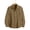 #592-Khaki, variant on Ceisia Men's Breathable Cotton Long Sleeve Henley Collar Shirt with Pocket UV Protection Casual Button Down Top Brown S Gifts