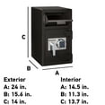 thumbnail image 6 of SentrySafe DH109E Depository Money Safe with Digital Keypad Lock, 1.3 Cu. ft., 6 of 6