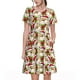 thumbnail image 1 of Balery Christmas Hat bear Vestidos sueltos de manga corta para mujer, vestidos de verano 2025, vestidos casuales de corte A con vuelo., 1 of 6