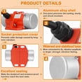 thumbnail image 3 of 60W Concrete Vibrating Motor,Single Phase AC 110V 3600RPM Concrete Motor with Speed Controller,for Shaker Table US Plug, 3 of 5