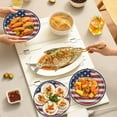 thumbnail image 5 of JoyMoreHome 4th of July Disposable Tableware Sets, Include 16Pcs 7Inch Plates, 9 Inch Plates, Cups and 20 Pcs Tissue for Veterans Independence Day, 5 of 6