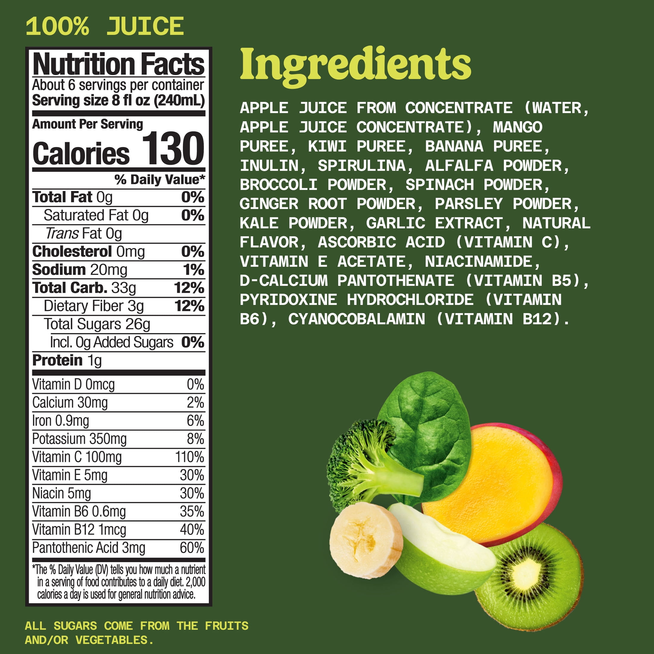 Naked Boosted Smoothie Green Machine, 46 fl oz Bottle