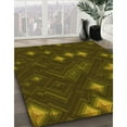 thumbnail image 3 of Ahgly Company Machine Washable Indoor Rectangle Transitional Dark Yellow Green Area Rugs, 3' x 5', 3 of 7