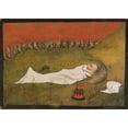 thumbnail image 2 of Hugo Simberg 24x18 Black Ornate Framed Double Matted Museum Art Print Titled: King Hobgoblin Sleeping (1896), 2 of 5