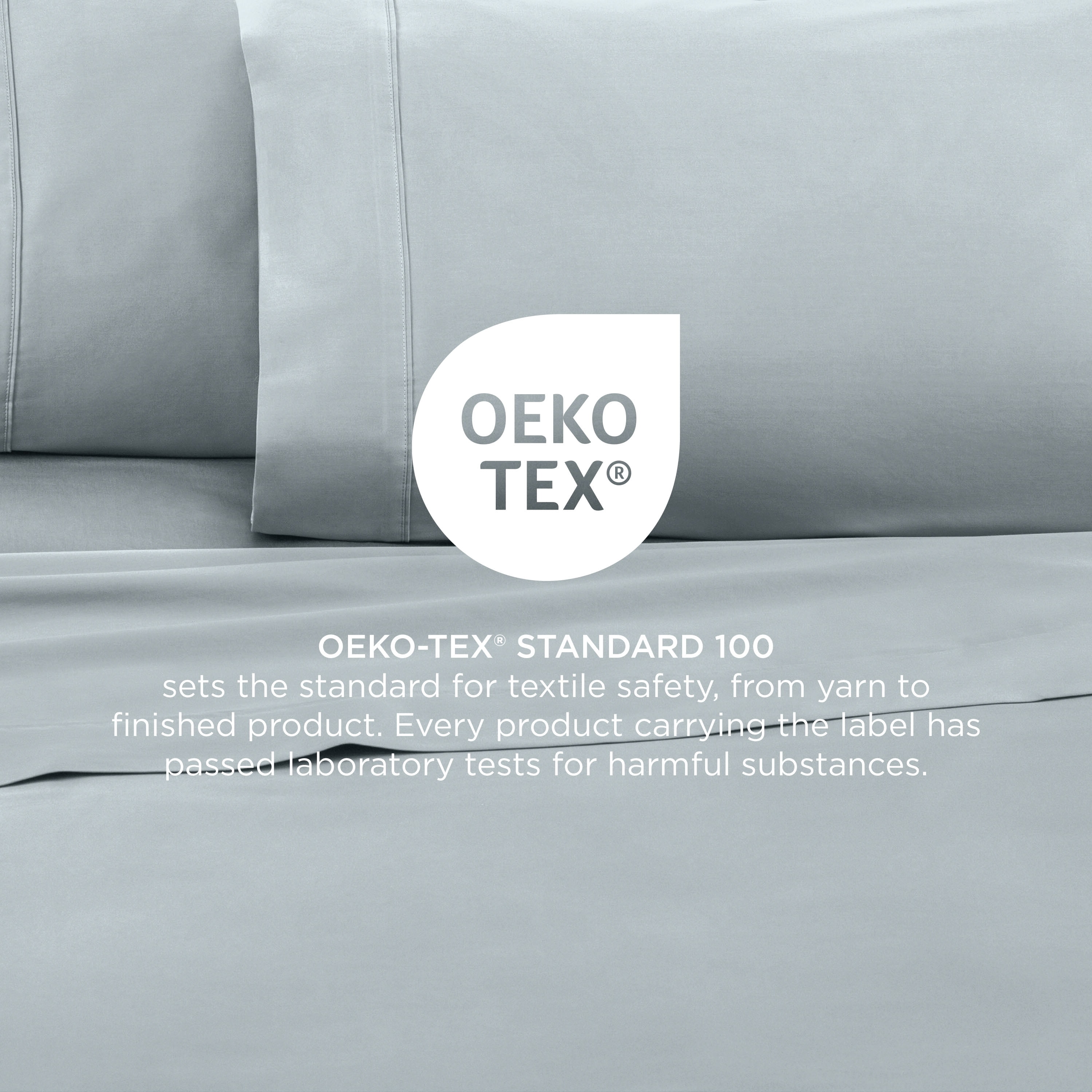 Soft Lightweight 400TC 100% Cotton Sateen Bed Sheet Set – 4-Piece King – Aqua