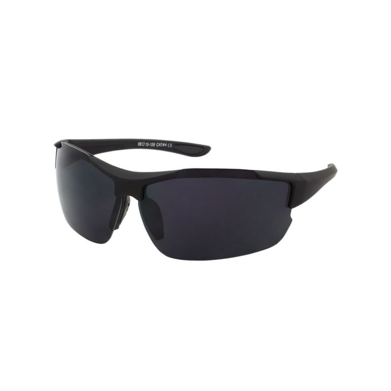 Sport Sunglasses Mens Semi Rimless 6 Pack Color Mirror Fishing