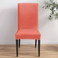 thumbnail image 4 of Chair Covers Coral Red Dining Chair Slipcovers Gradient Gradual Color Stretch Removable Chair Seat Protector Party Decoration Set of 8, 4 of 6