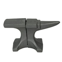 Zeckos Cast Iron Anvil Bookends Set of 2 with Smooth Flat Top - 8" L Book Holders