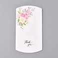 thumbnail image 3 of 10Pcs Flower Pattern Word Thank You Paper Pillow Boxes Gift Candy Packing Box White Jewelry Gift Boxes for Bracelets Earrings Necklaces Jewelry Gift Packaging Box: 12.5x7.6x1.9cm, 3 of 4