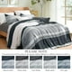 thumbnail image 3 of PHF Twin Comforter Set - 2 Piezas Suave Ropa de Cama de rayas Juegos de edredón, carbón de leña, 3 of 7