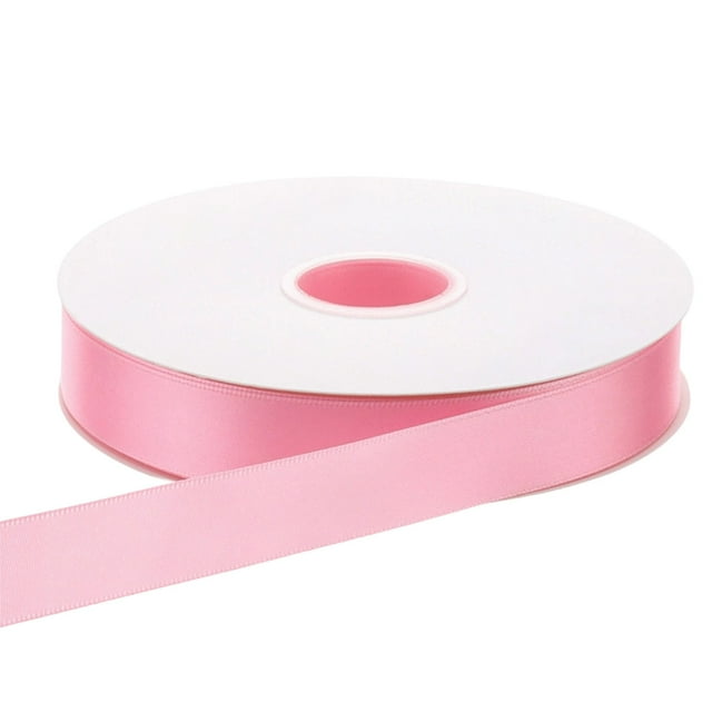 Uklsqma Polyester Satin Ribbon 2.5Cm Width 80M Length Solid Color Durable Gift Wrapping Ribbon Webbing for Bouquets Cake Boxes Floral Decorations and Craft Projects