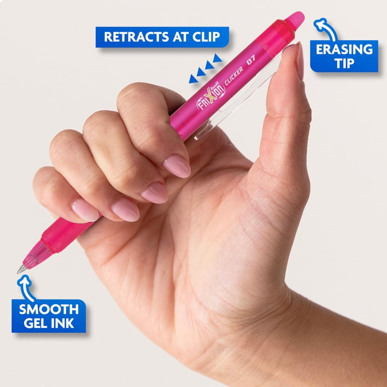 FriXion Clicker Erasable Gel Pens, Fine Point 0.7mm, 5 Pack photo 4