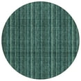 thumbnail image 2 of Addison Rugs Chantille Indoor/Outdoor Transitional Stripes Teal Washable Round Rug, 8' x 8', 2 of 6