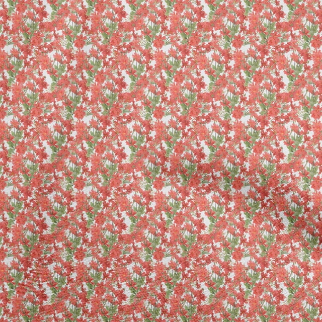 oneOone Velvet Red Fabric Florals Craft Projects Decor Fabric Printed By The Yard 58 Inch Wide