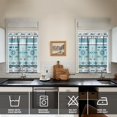 thumbnail image 4 of Kitchen Curtains 36 Inch Short - 3 Panel Set, Rod Pocket Window Curtain, Boho Floral Tribal Style, 100% Polyester for Farmhouse, Kitchen, Cafe, Bedroom, Easy Wash, 4 of 6