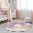 thumbnail image 2 of Carvapet Small Round Area Rug, Non-Slip Washable Circle Rug for Kitchen Bathroom Living Bedroom, Super Soft Absorbent Carpet Low Pile, 3ft, Purple, 2 of 7