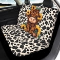 thumbnail image 3 of Binienty Highland Cow Car Seat Covers Full Set For Women Sunflower Car Accessories Set Front and Rear Split Bench Protection Fits for Most Car Van Sedan Truck SUV, 3 of 7
