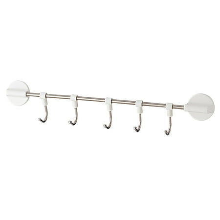 

Key Holder for Wall Mount Metal Key Hook for Wall Decorative 5 Hooks Key Organizer Rack for Front Door Kitchen Hallway White Hat Clips for Hanging