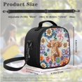 thumbnail image 5 of Jeiento Highland Cow Backpack with Lunch Box Set for Girls Preschool School Bags Dahlia Bookbag and Lunch Bag Pencil Case 3 In 1 Elementary Middle School Bag Satchel, 5 of 7