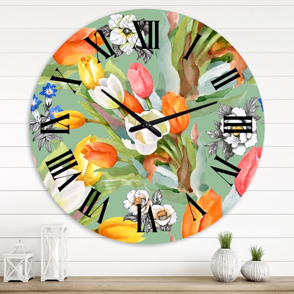 Designart 1 in Traditional Wall Clock