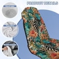 thumbnail image 6 of KUIFORTI Tropical Leaf Leopard Print Car Cushion Seat Covers Sweatproof Easy to Install for Gym Outdoor Sport, Picnic, Beach, Pet Dog Travel Front Seat Bucket Towel Car Seats Protector, 6 of 7