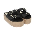 thumbnail image 1 of Sandalia De Plataforma Con Yute Para Mujer Negro Dos Evillas Platonia PIA-04-NEGRO, 1 of 5